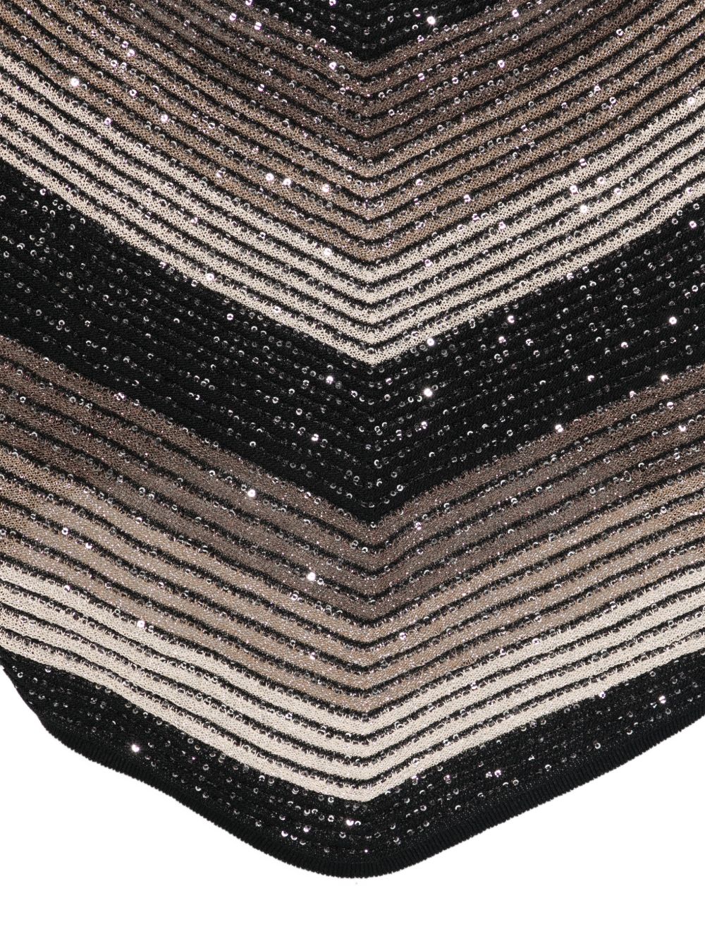 D EXTERIOR Top con spalline a righe con paillettes
