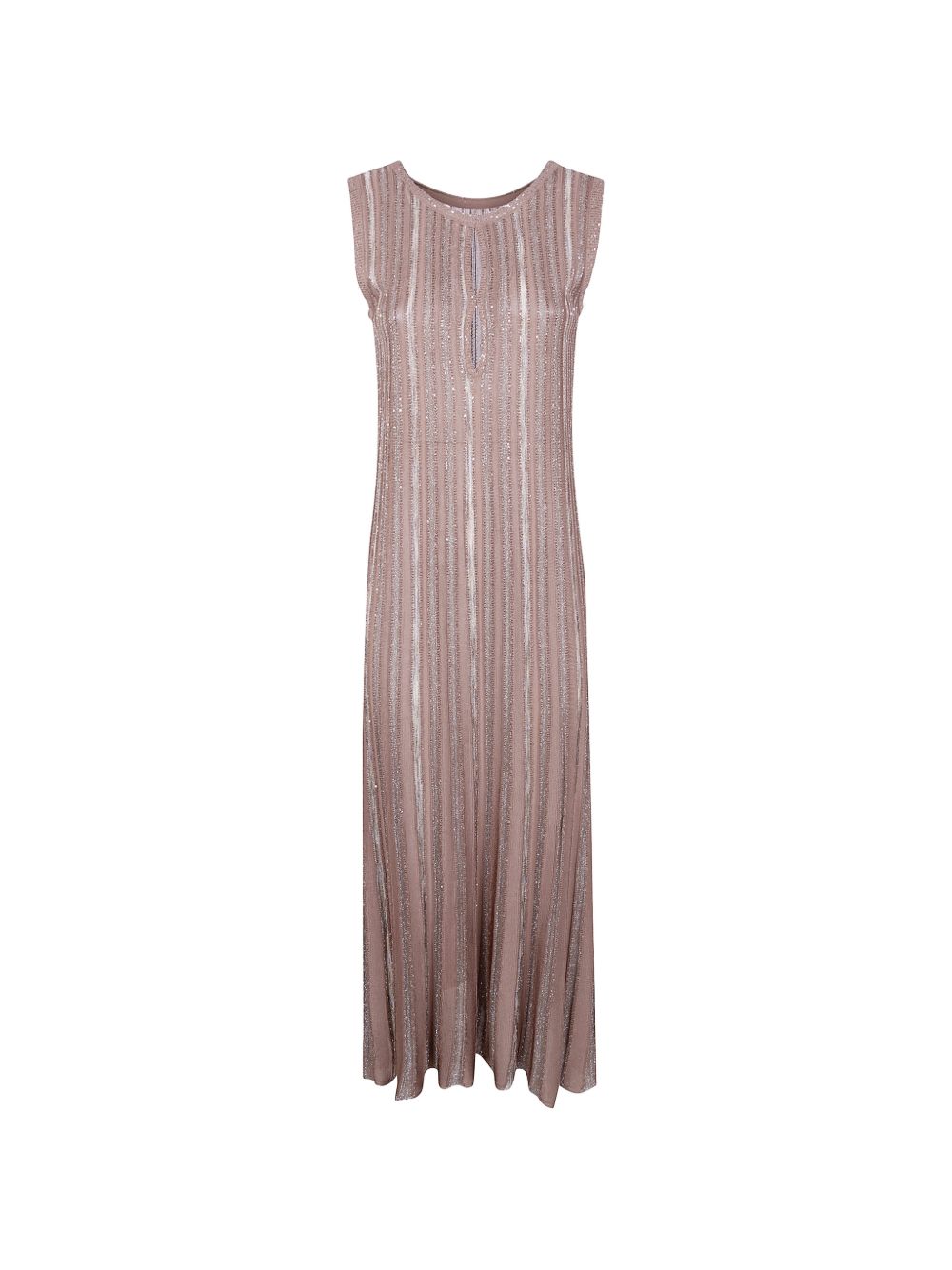 D EXTERIOR Abito lungo in maglia con micropaillettes