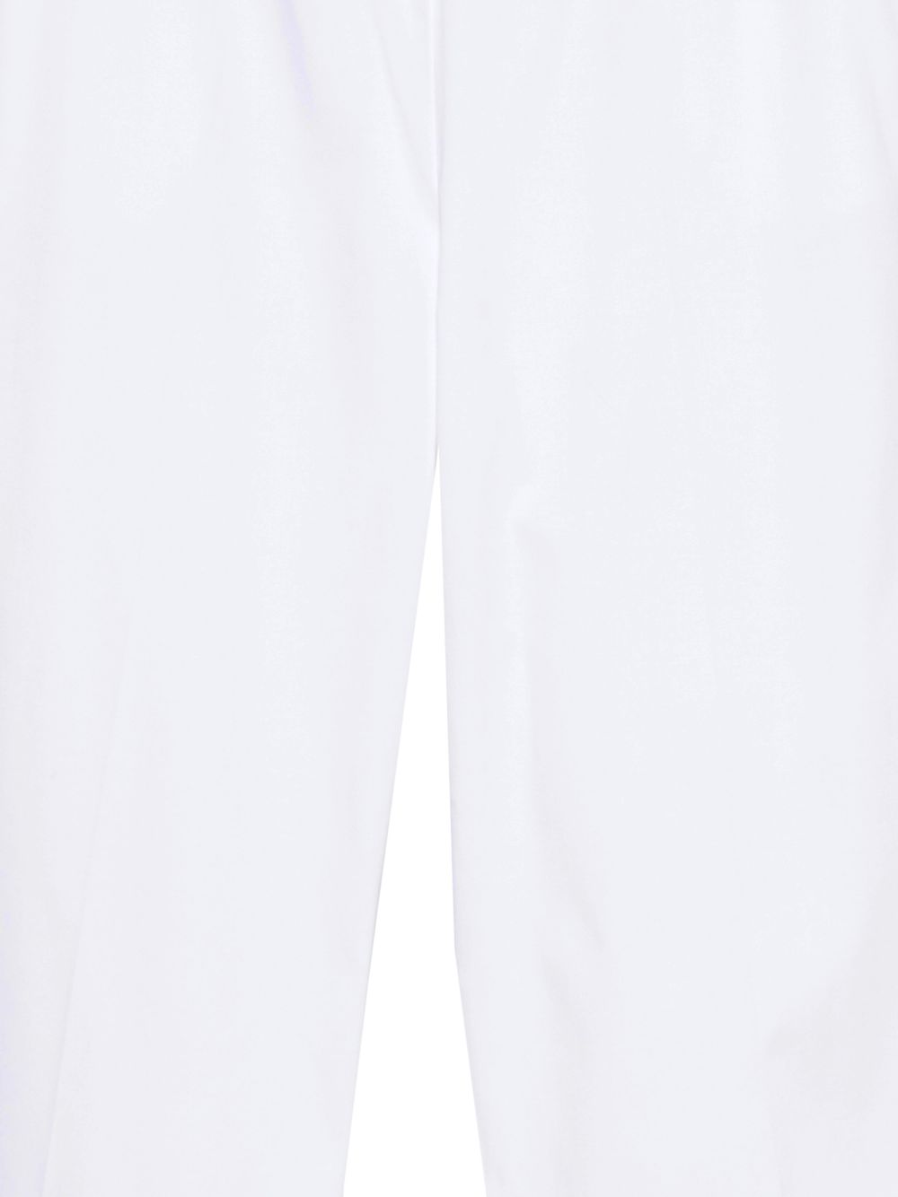 D EXTERIOR Pantaloni bianchi in cotone elasticizzato