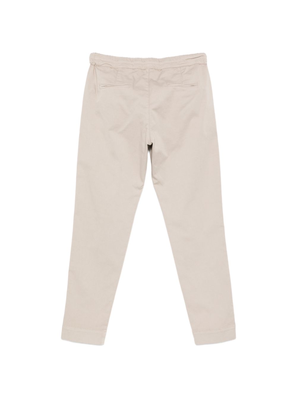 D EXTERIOR Pantaloni sportivi in cotone elasticizzato beige con coulisse