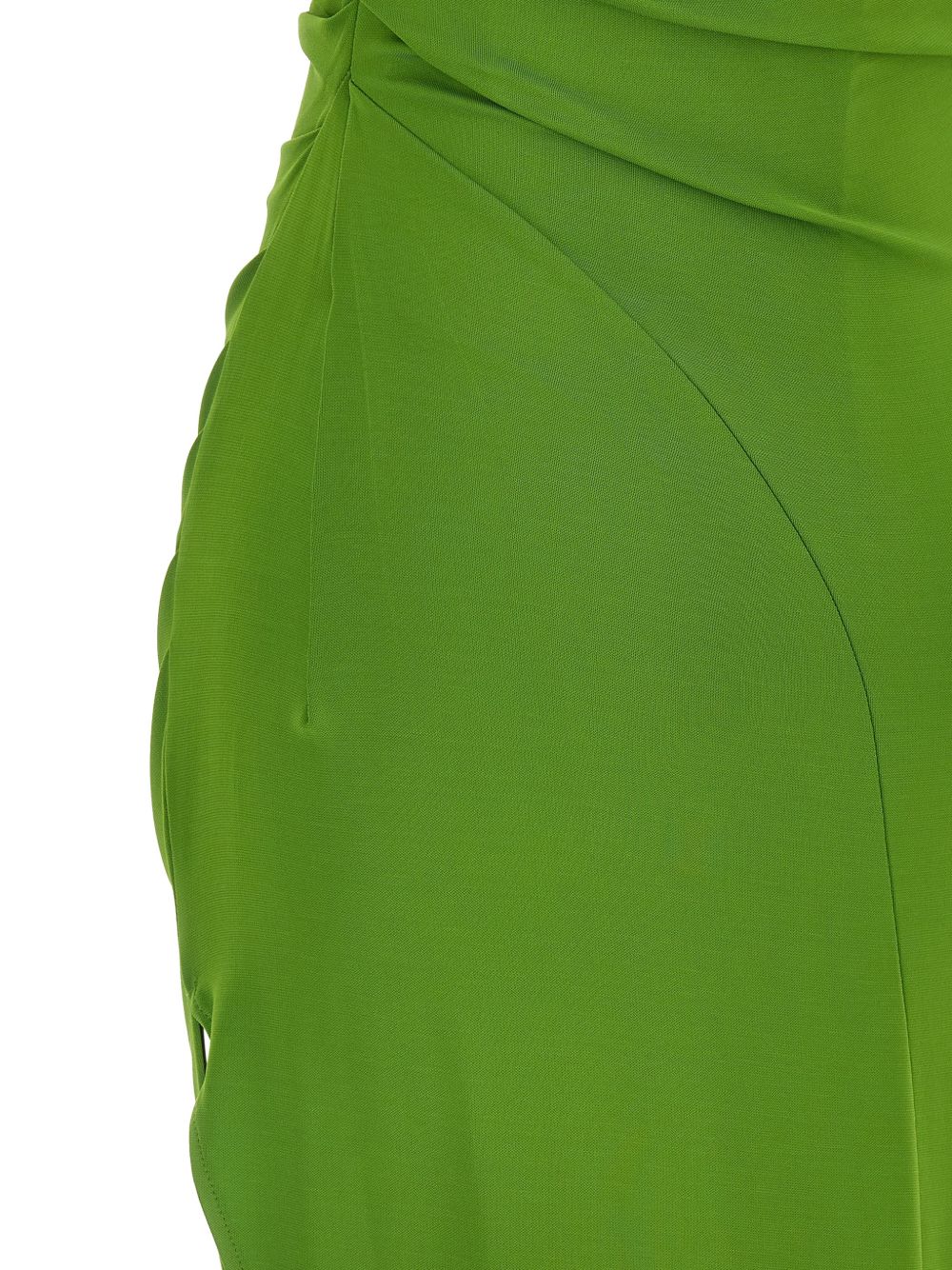 ELISABETTA FRANCHI Abito midi asimmetrico con drappeggio