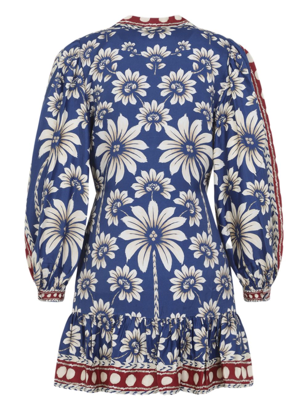 FARM RIO Mini abito con stampa floreale in cotone blu