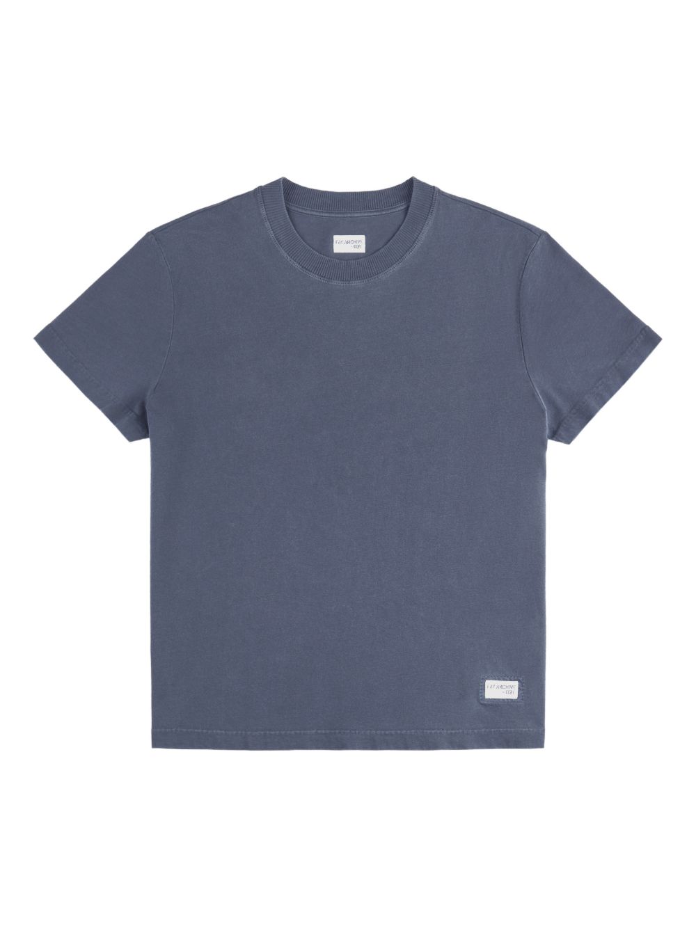 FAY T-shirt blu in cotone con logo Fay Archive