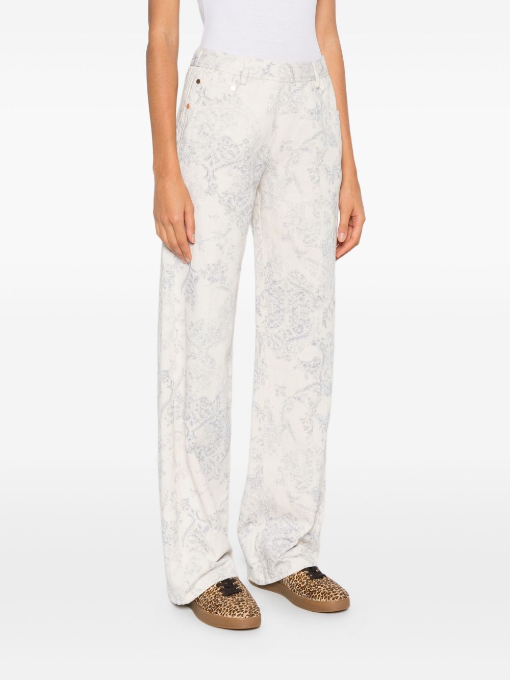 FORTE FORTE Pantaloni 'My Pants' con stampa floreale