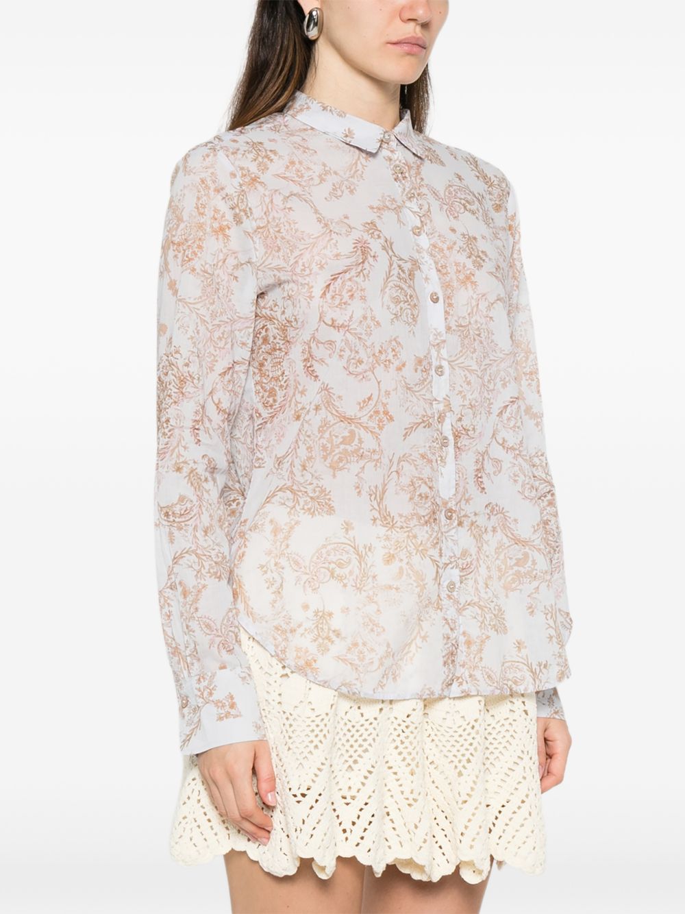 FORTE FORTE Camicia in cotone fantasia