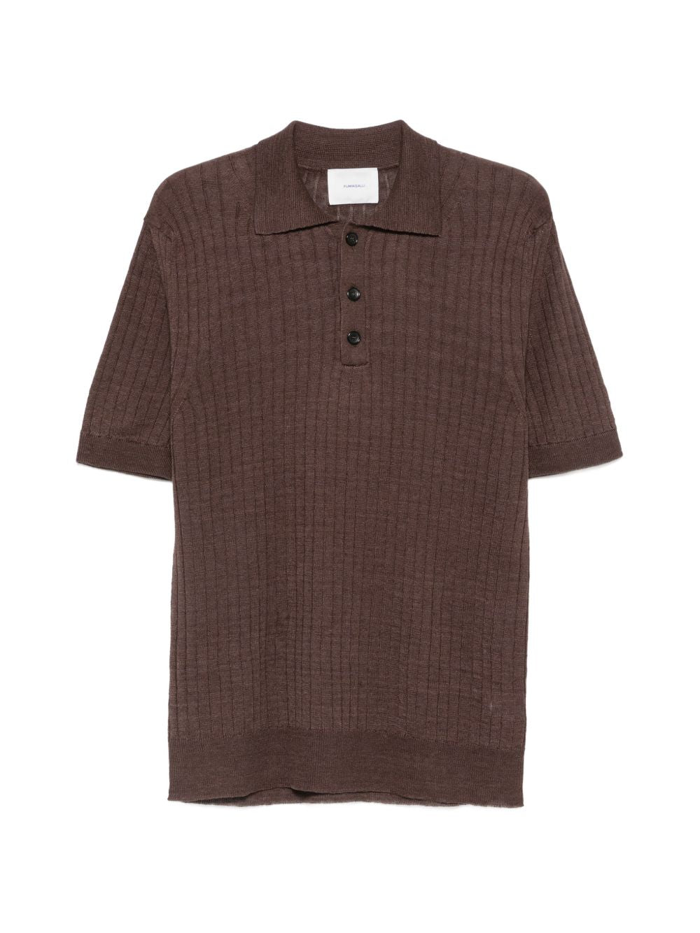 FUMAGALLI Polo Mono in maglia a coste marrone