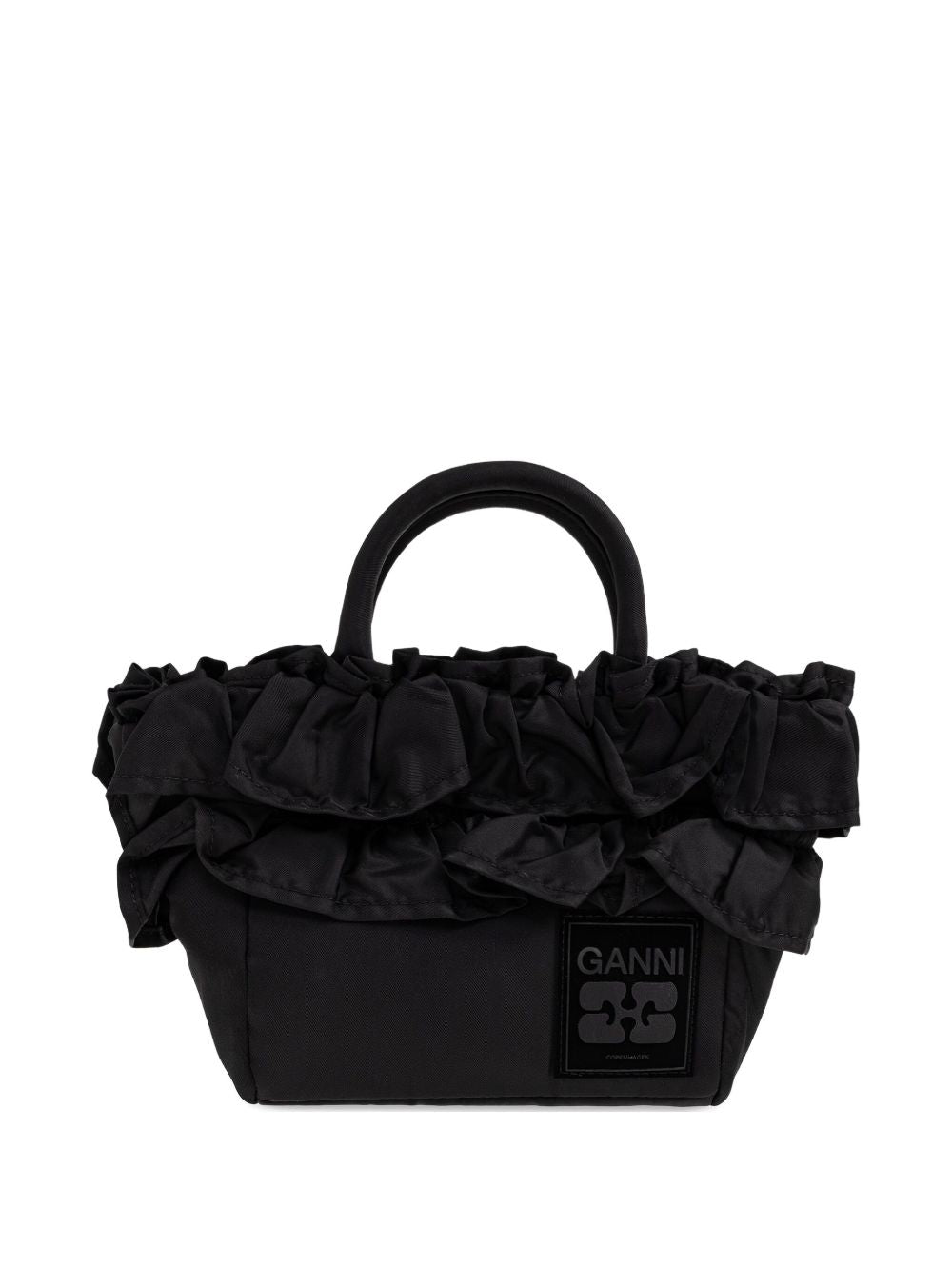 GANNI Borsa tote con ruches