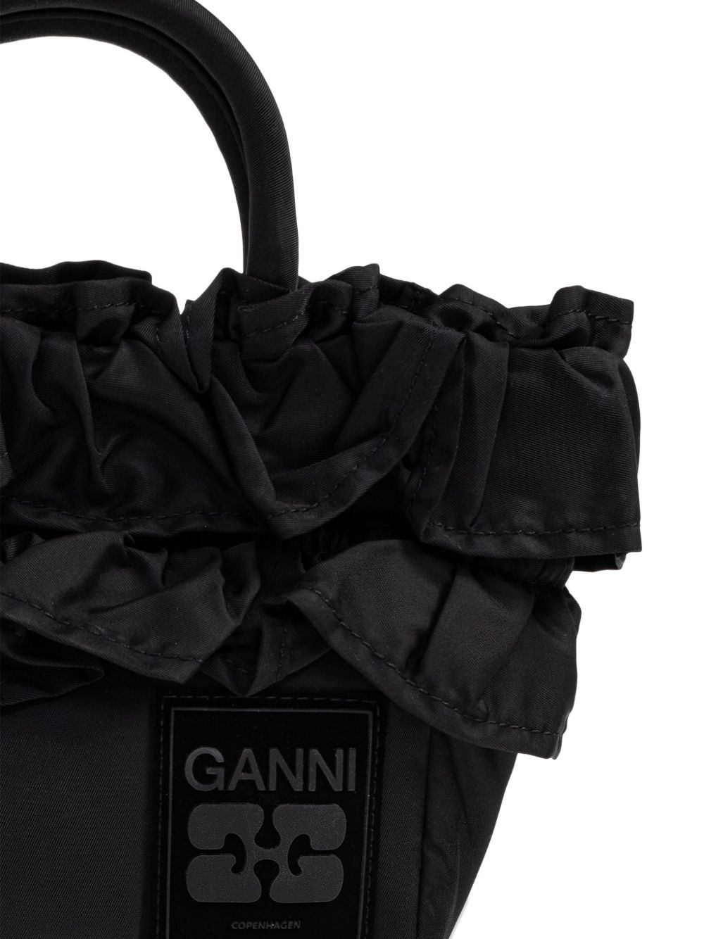 GANNI Borsa tote con ruches