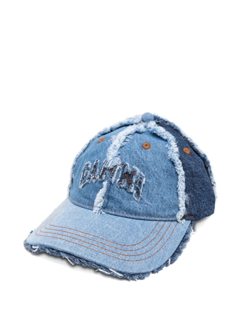 GANNI Cappello da baseball in jeans