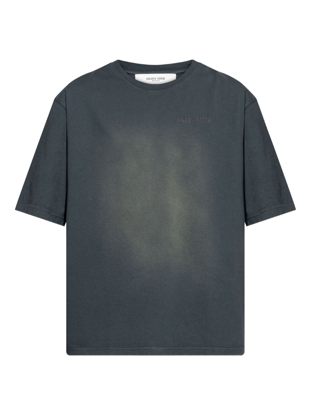 GOLDEN GOOSE T-shirt grigio scuro con logo