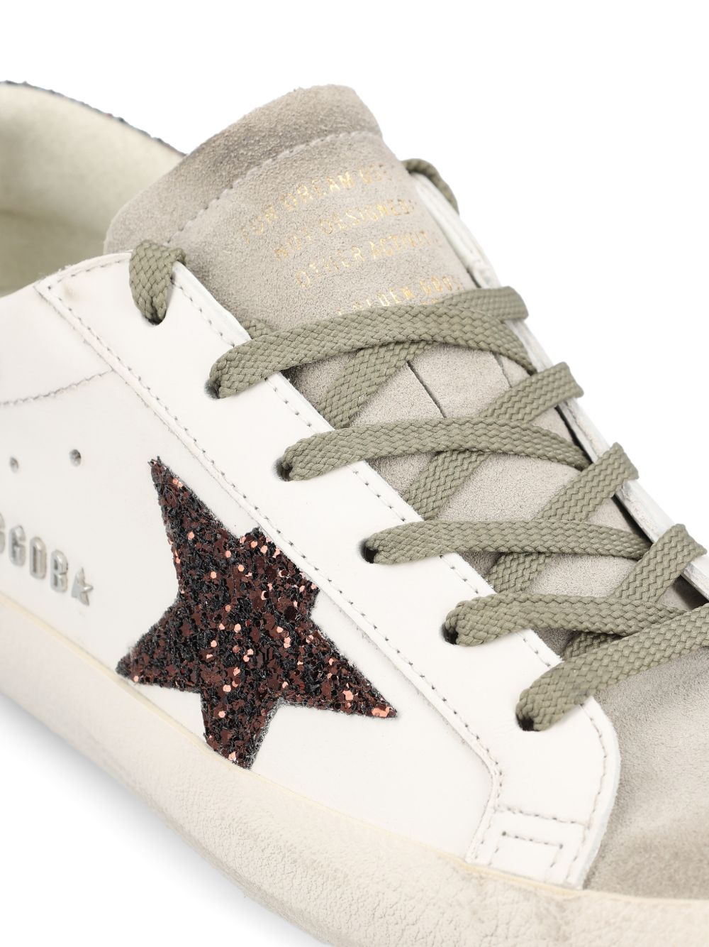 GOLDEN GOOSE Sneakers Super-star con dettagli glitterati