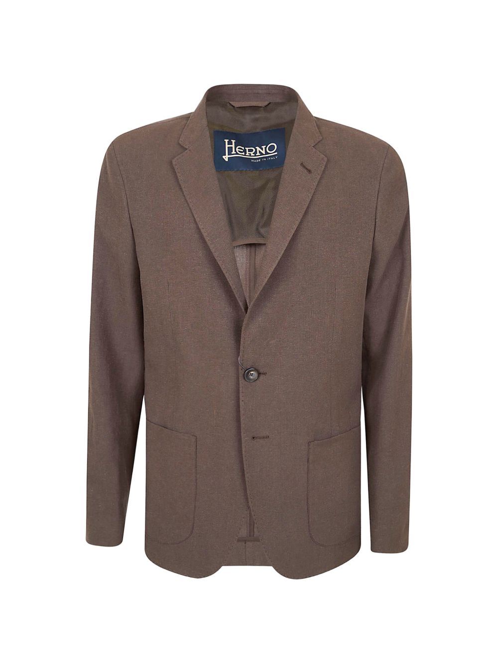 HERNO Blazer monopetto marrone