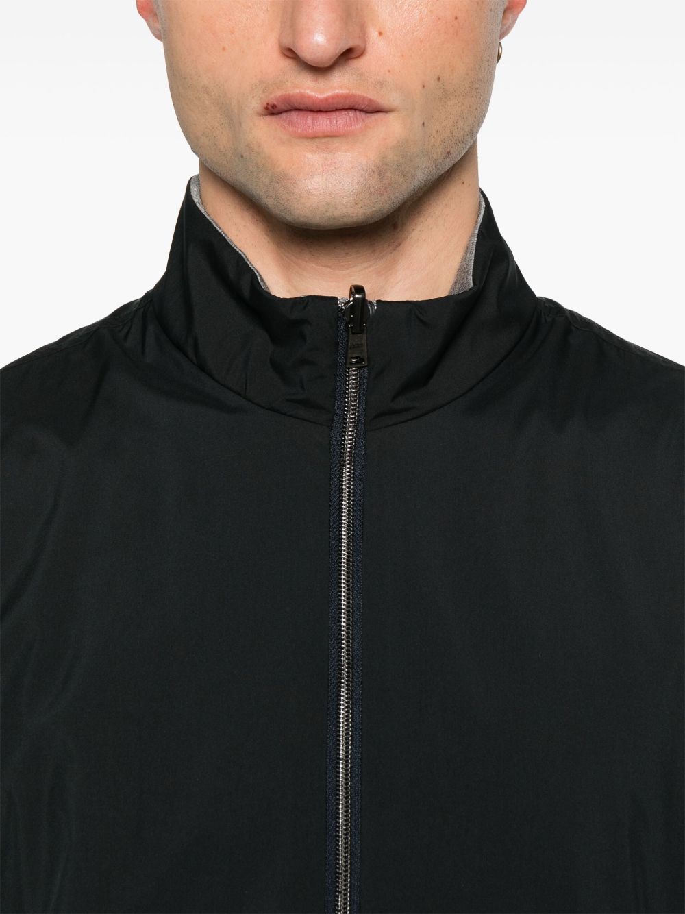HERNO Giacca con zip blu navy