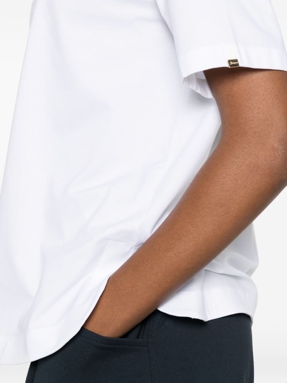 HERNO T-shirt bianca a mezza manica