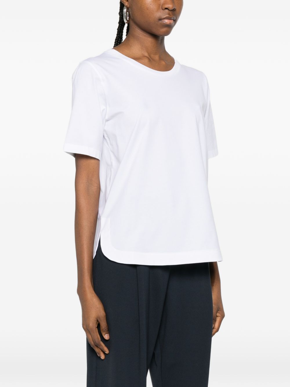 HERNO T-shirt bianca a mezza manica