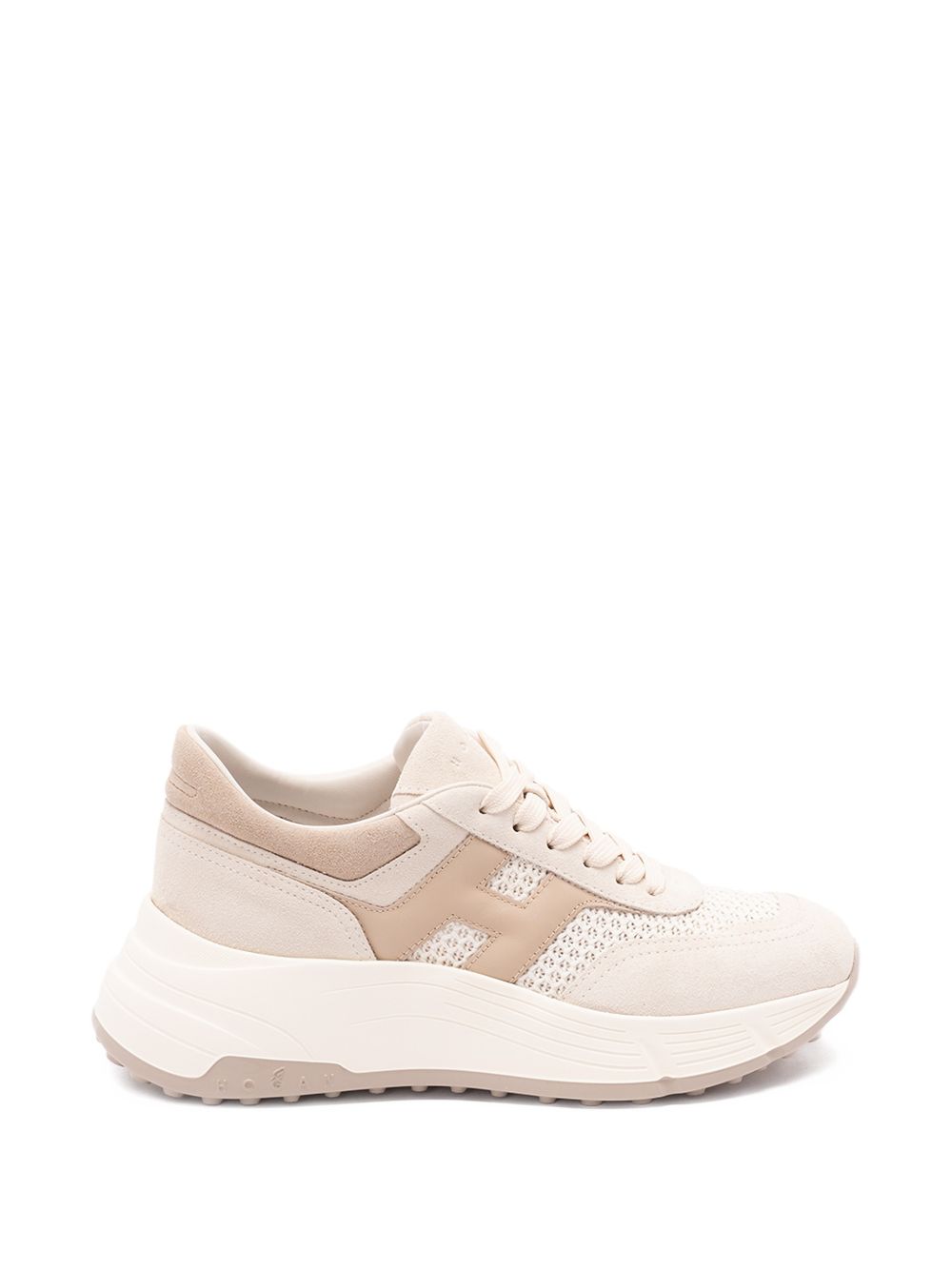HOGAN Sneakers H669 in tonalità beige e rosa