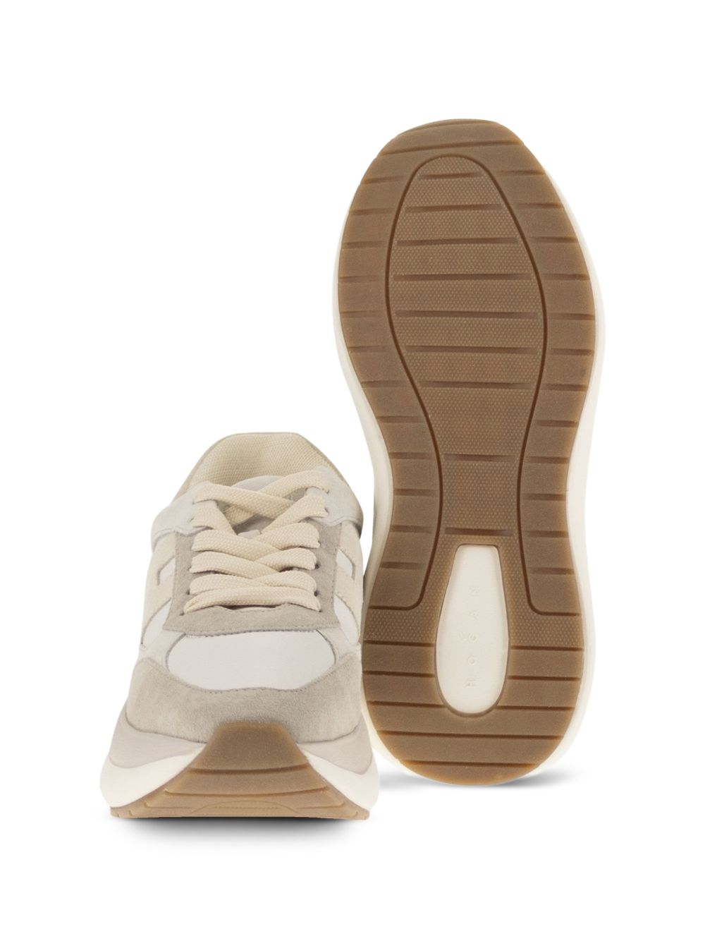 HOGAN Sneakers H714 beige e grigio