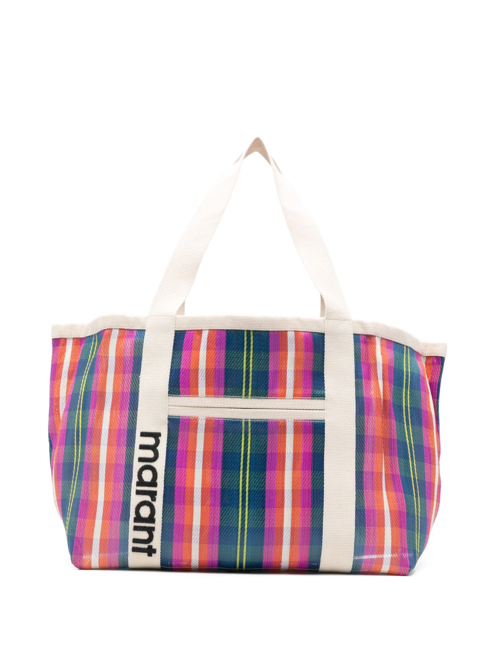 ISABEL MARANT Borsa shopping Darwen a righe multicolori