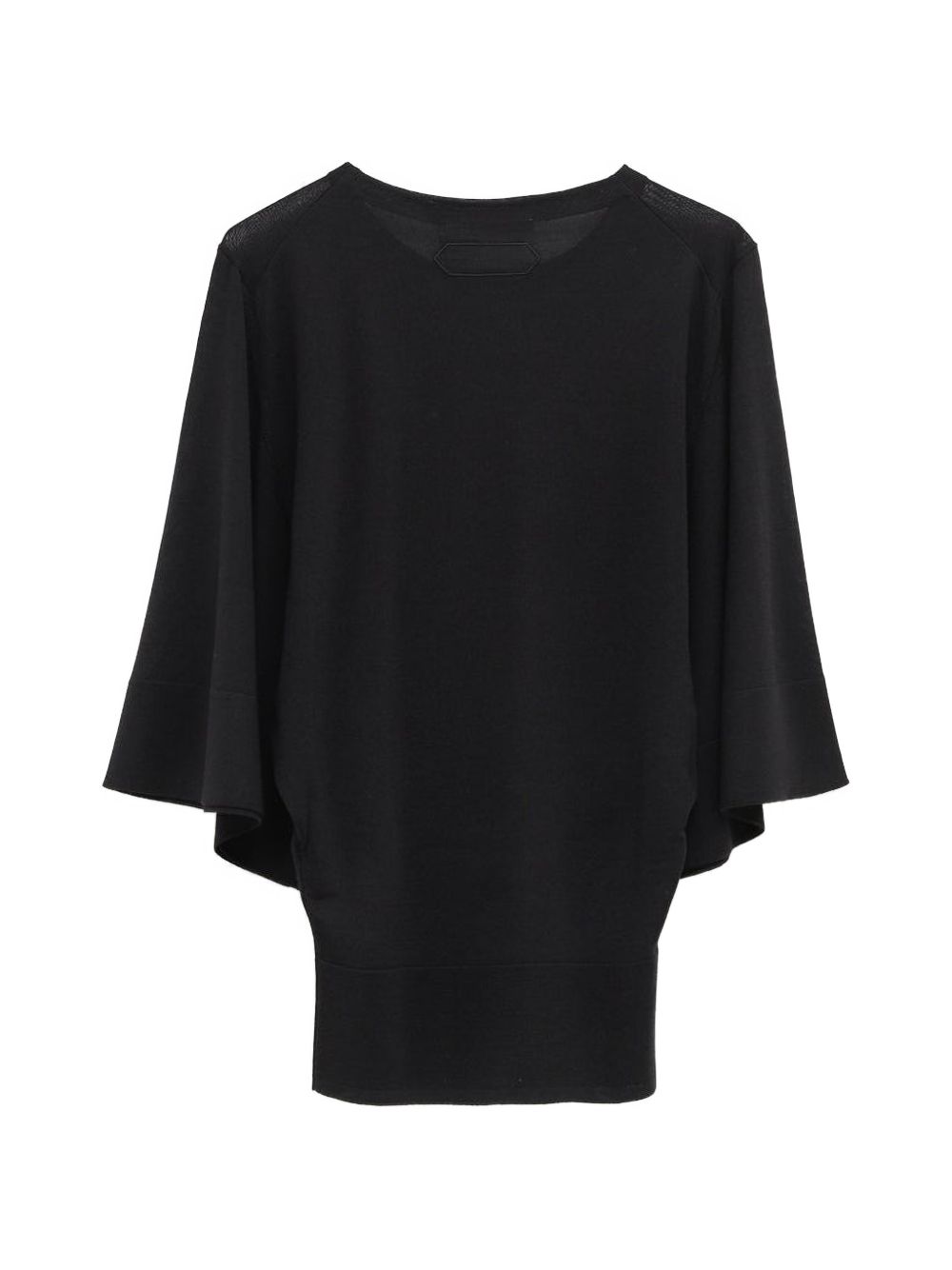 JACQUEMUS Maglia Mananco nera in lana e seta
