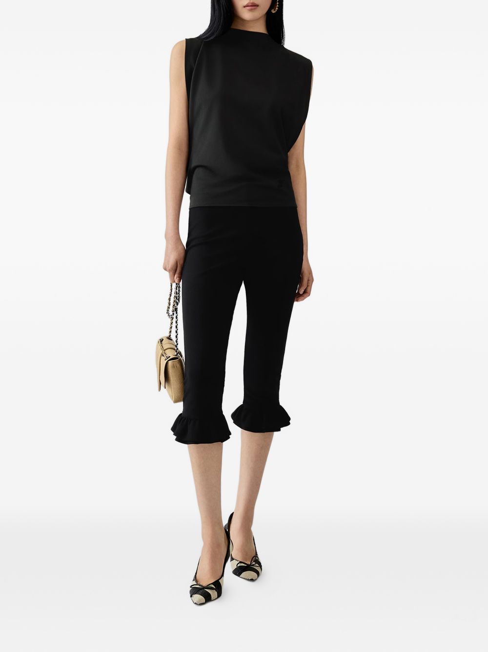 JACQUEMUS Top Canotta Moisson con nodo sulla schiena