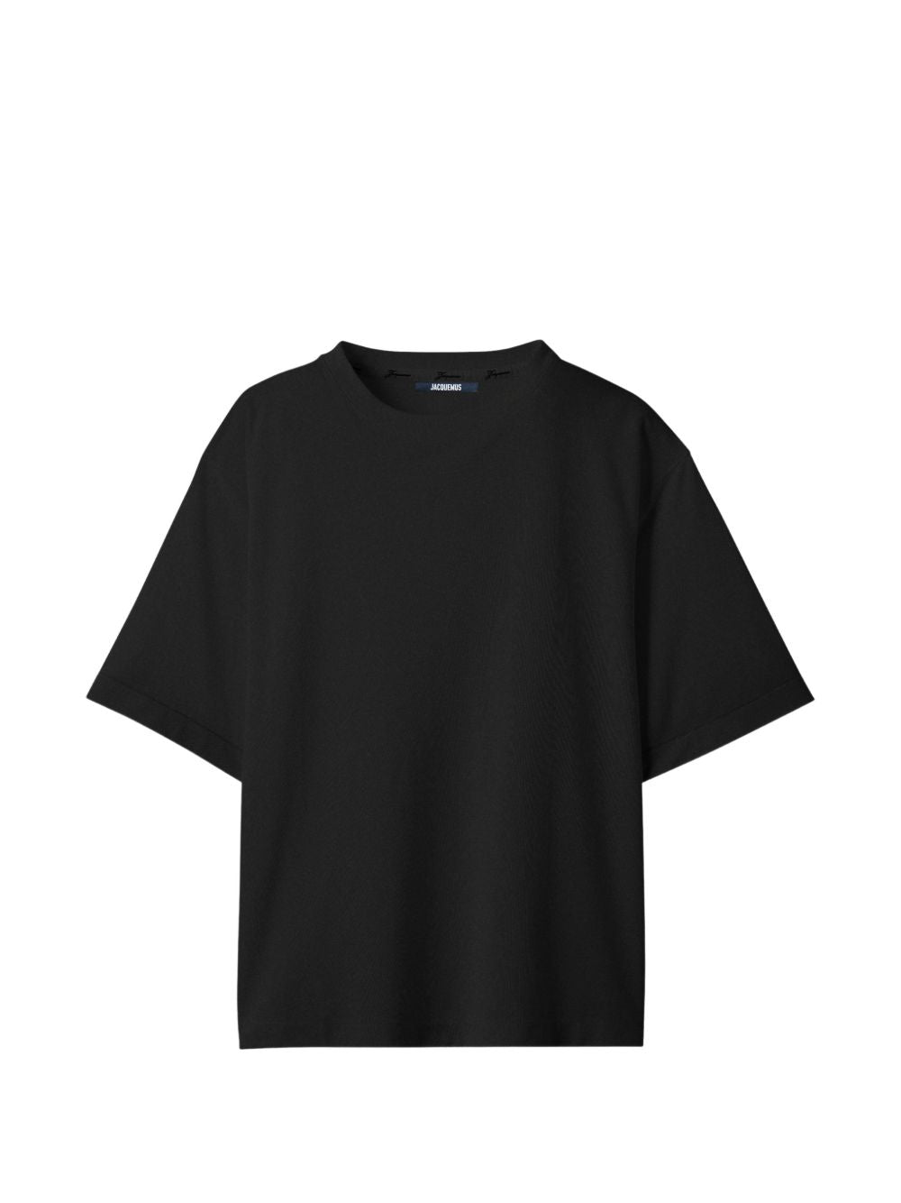 JACQUEMUS T-shirt nera a girocollo