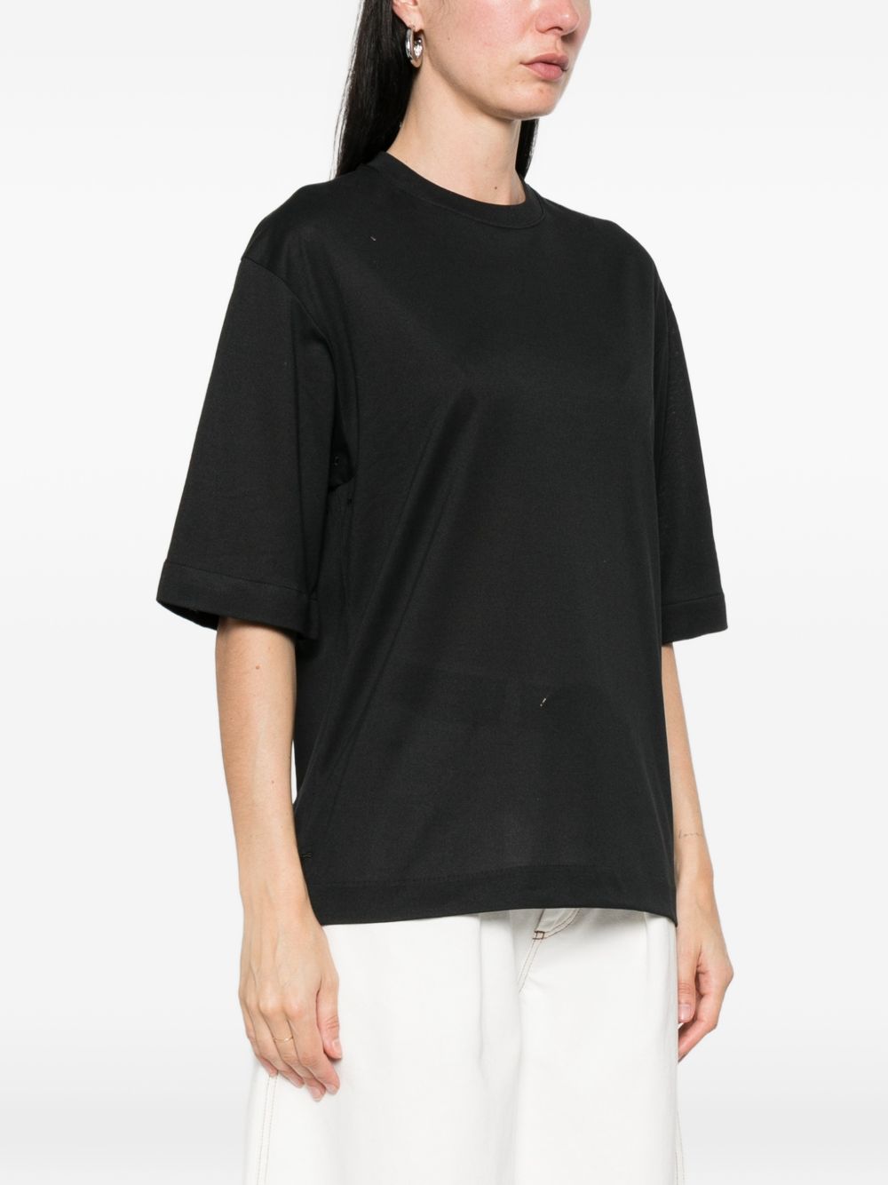 JACQUEMUS T-shirt a maniche corte nera