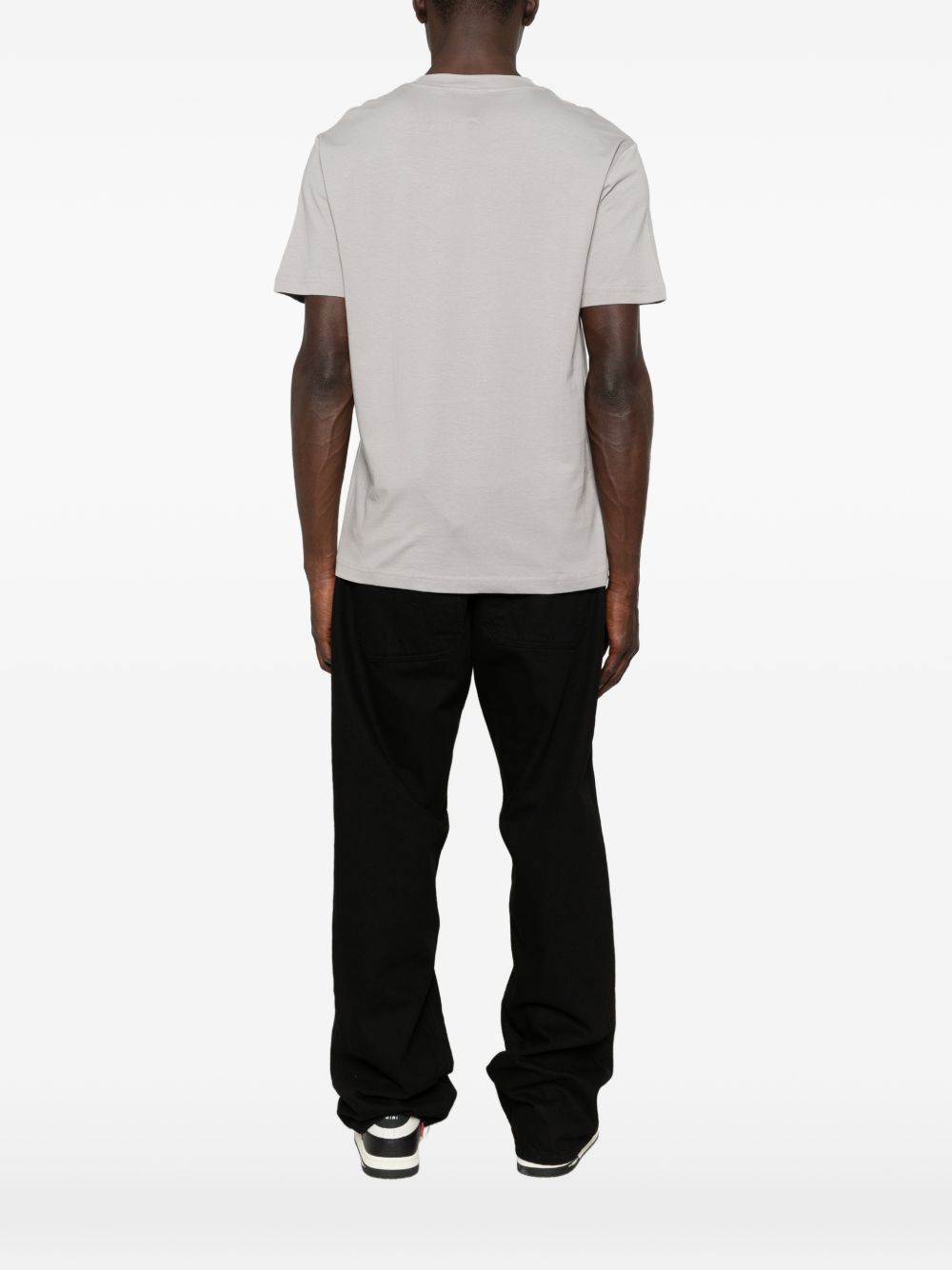 JOHN RICHMOND T-shirt in cotone grigia girocollo