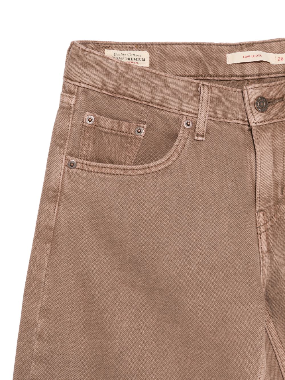 LEVIS Jeans marroni a gamba larga