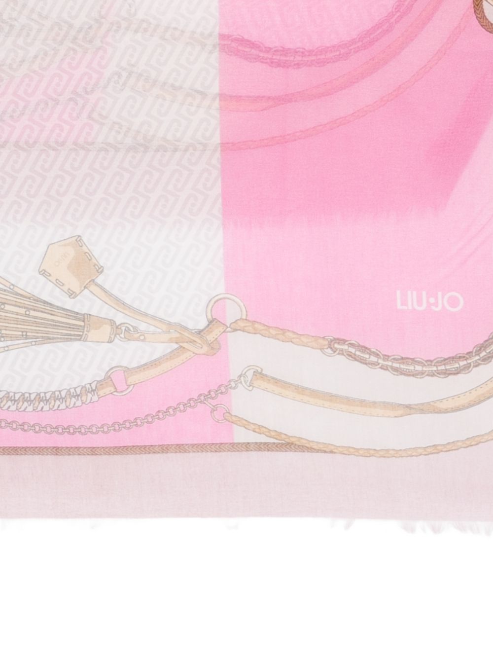 LIUJO Foulard con fantasia rosa