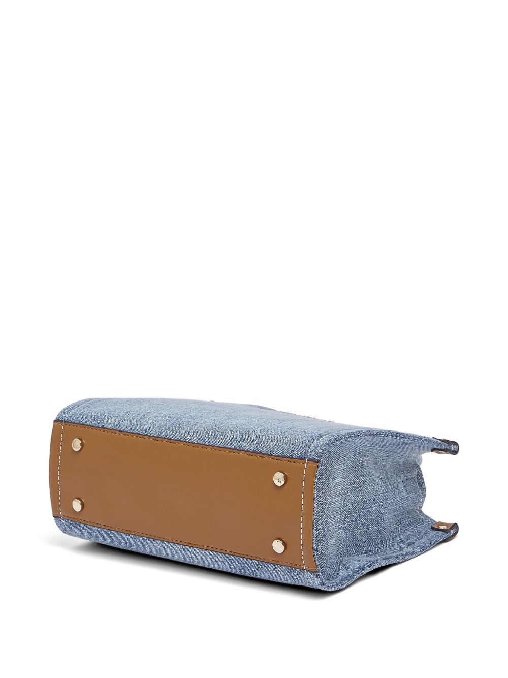 LIUJO Borsa tote a mano in denim con portachiavi