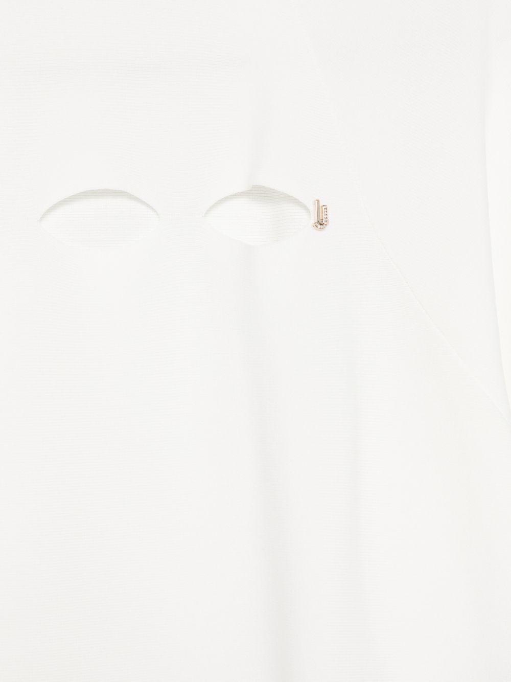 LIUJO T-shirt bianca con maniche over a 3/4