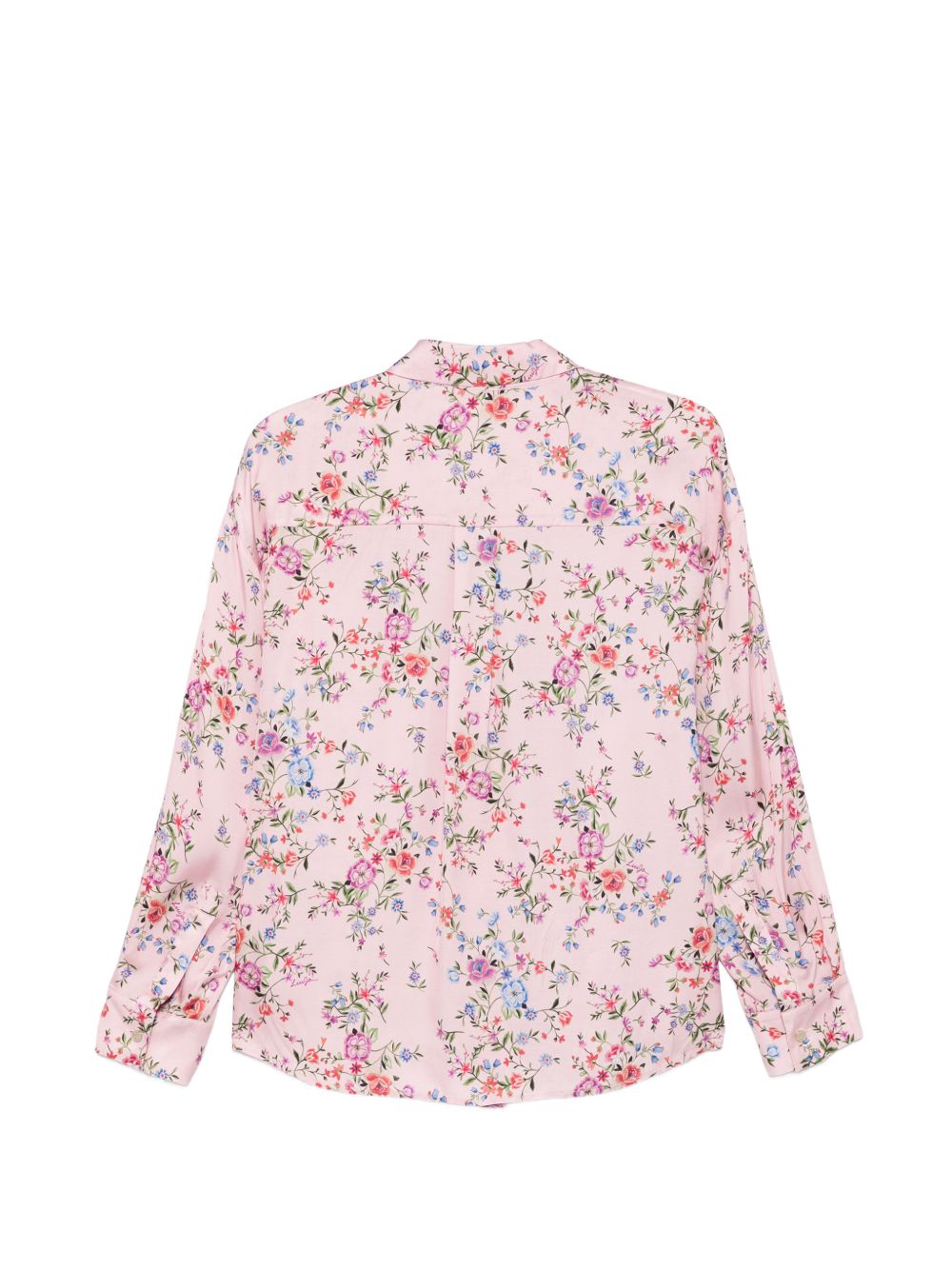 LIUJO Camicia rosa chiaro con stampa grafica floreale