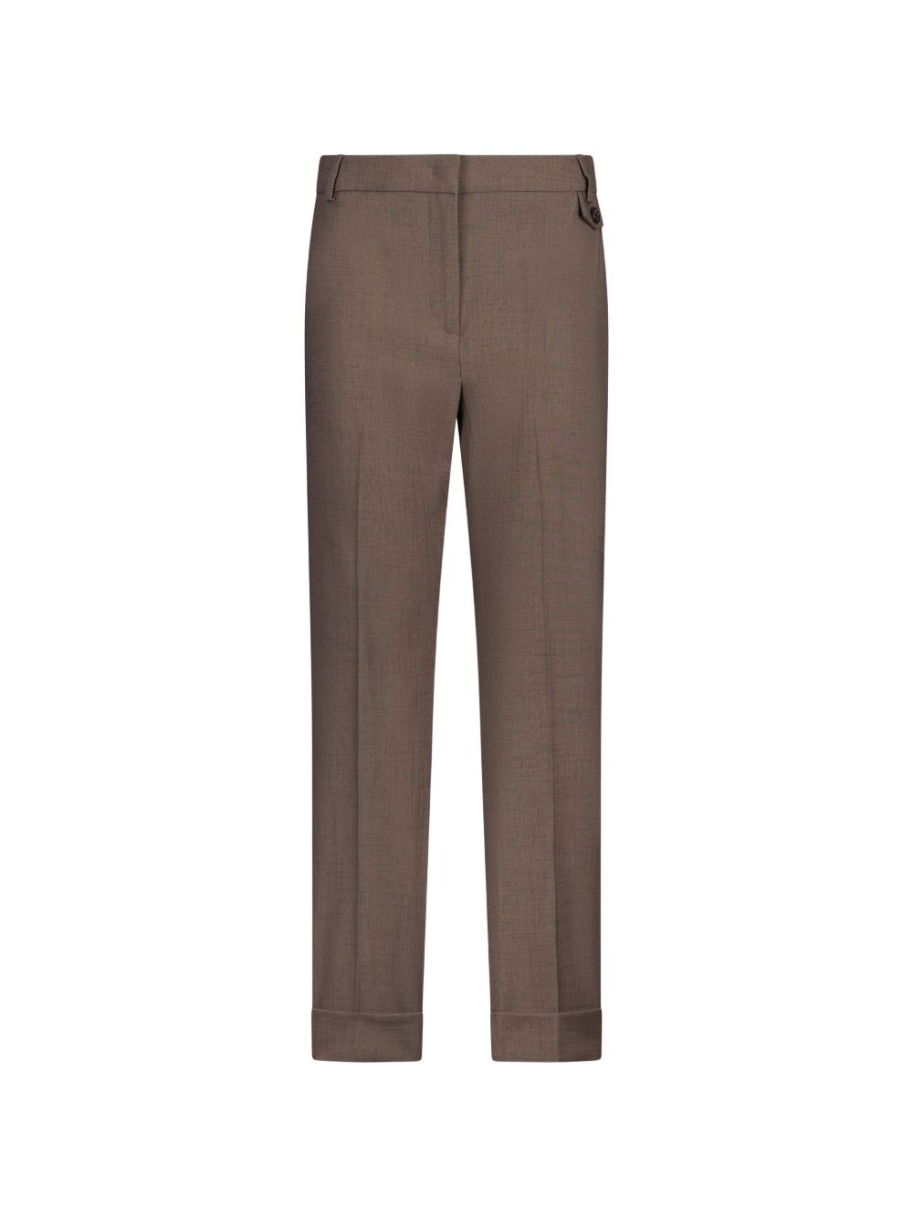 LIUJO Pantaloni eleganti marroni a gamba dritta