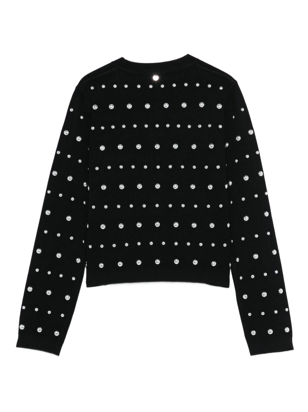 LIUJO Cardigan nero con strass