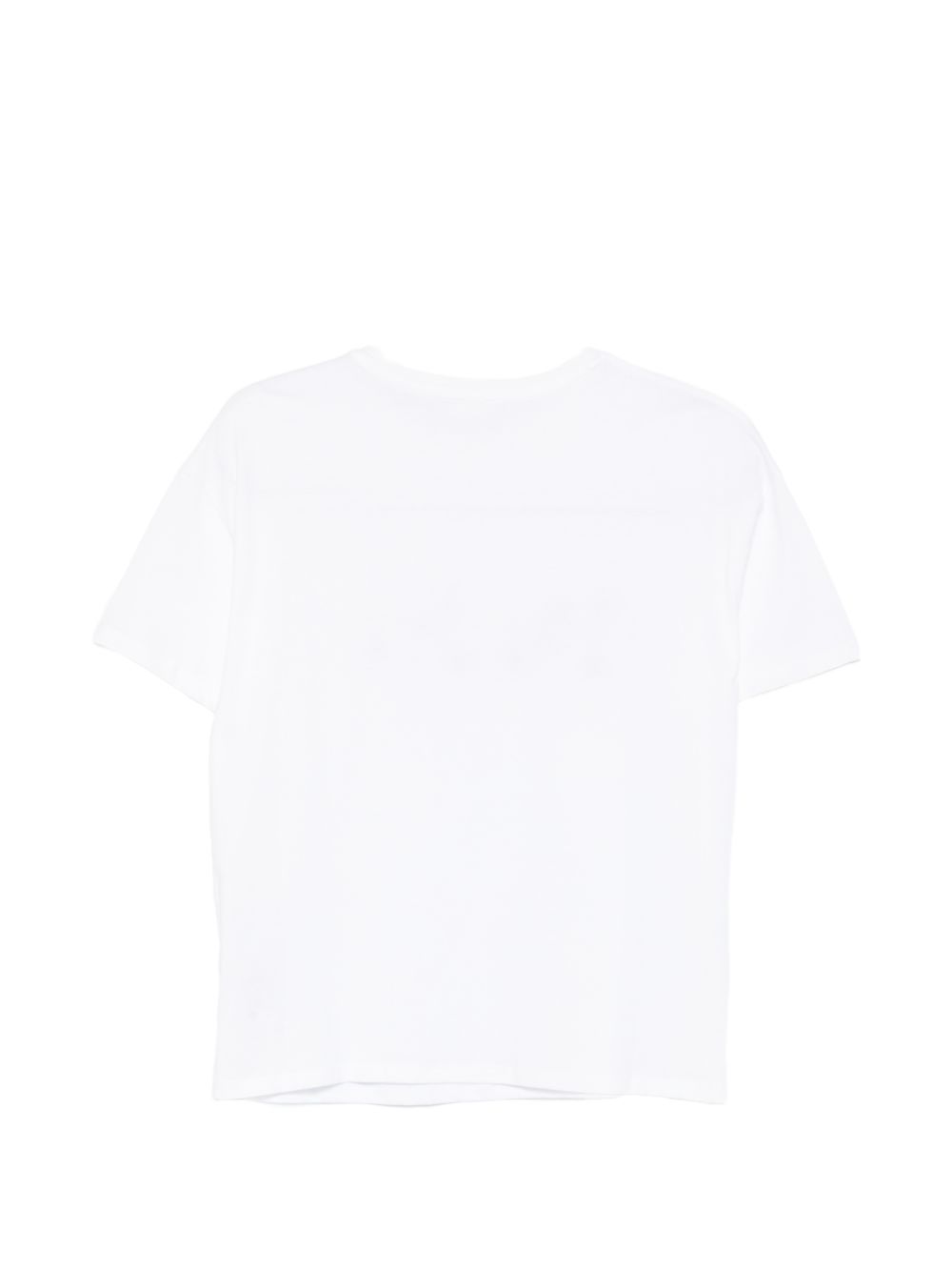LIUJO T-shirt bianca con logo con strass