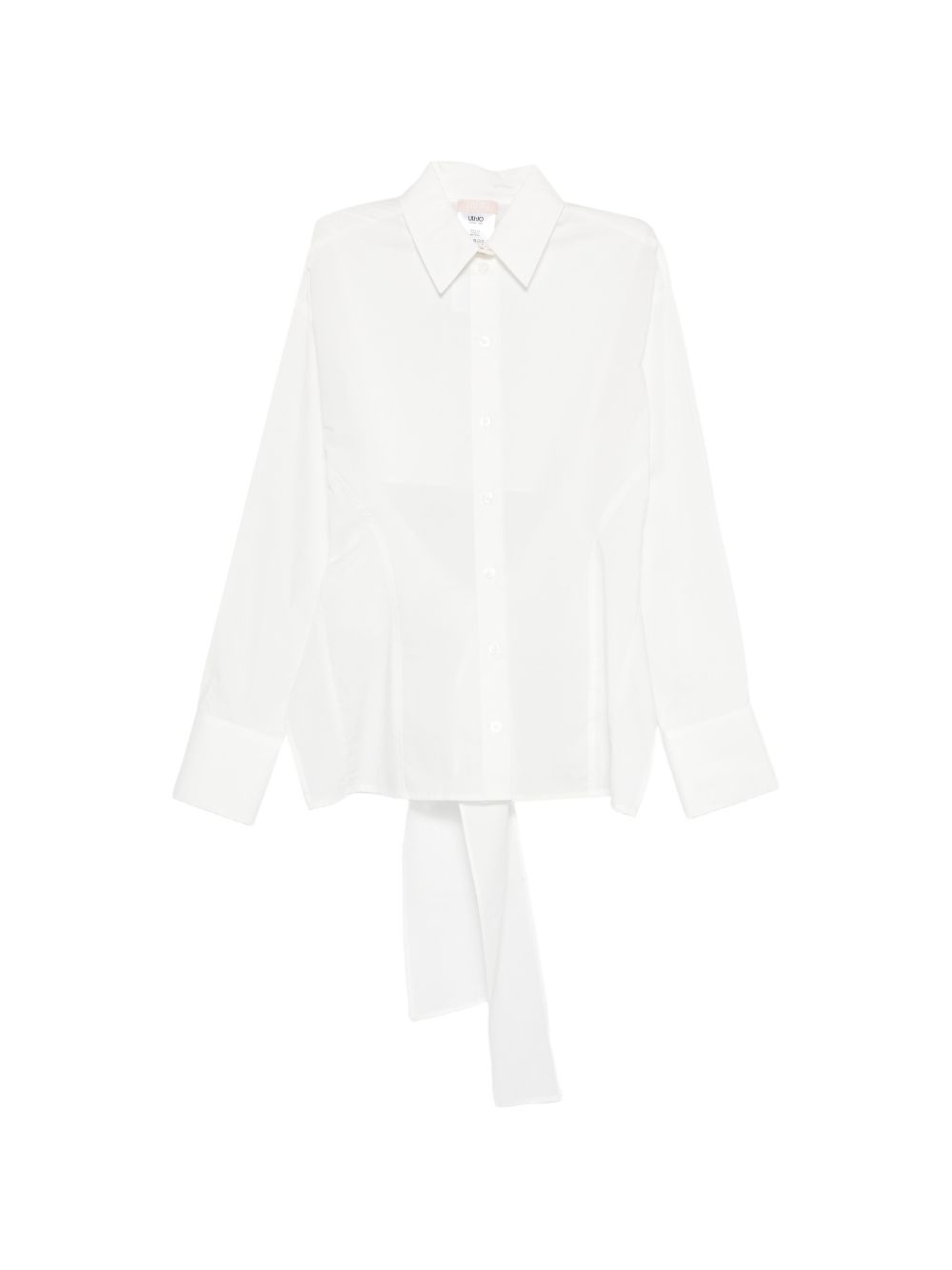 LIUJO Camicia con fiocco bianca