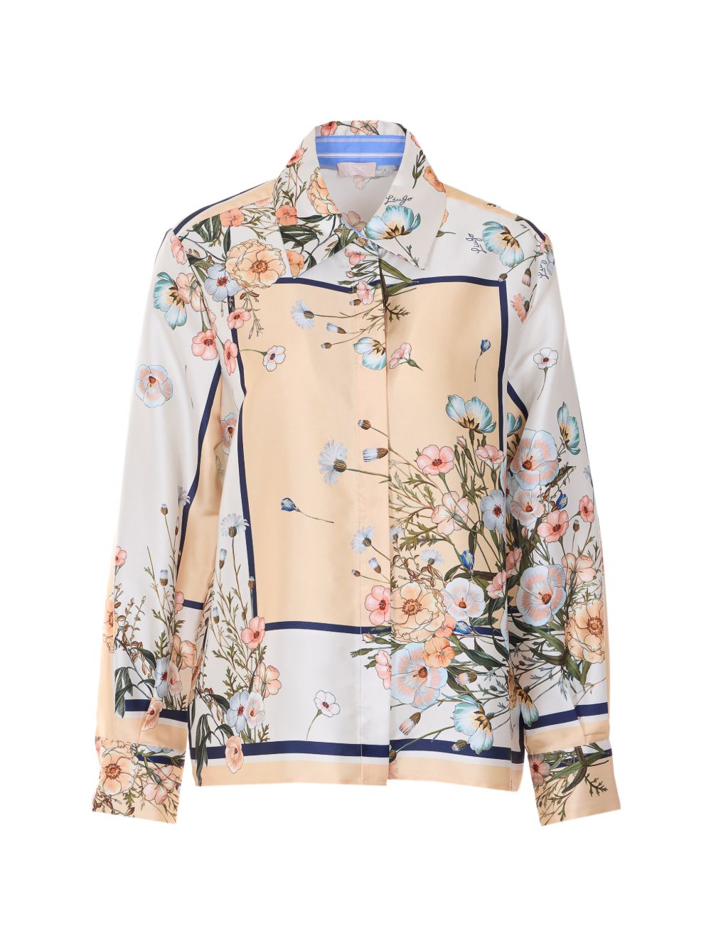 LIUJO Camicia con stampa grafica floreale