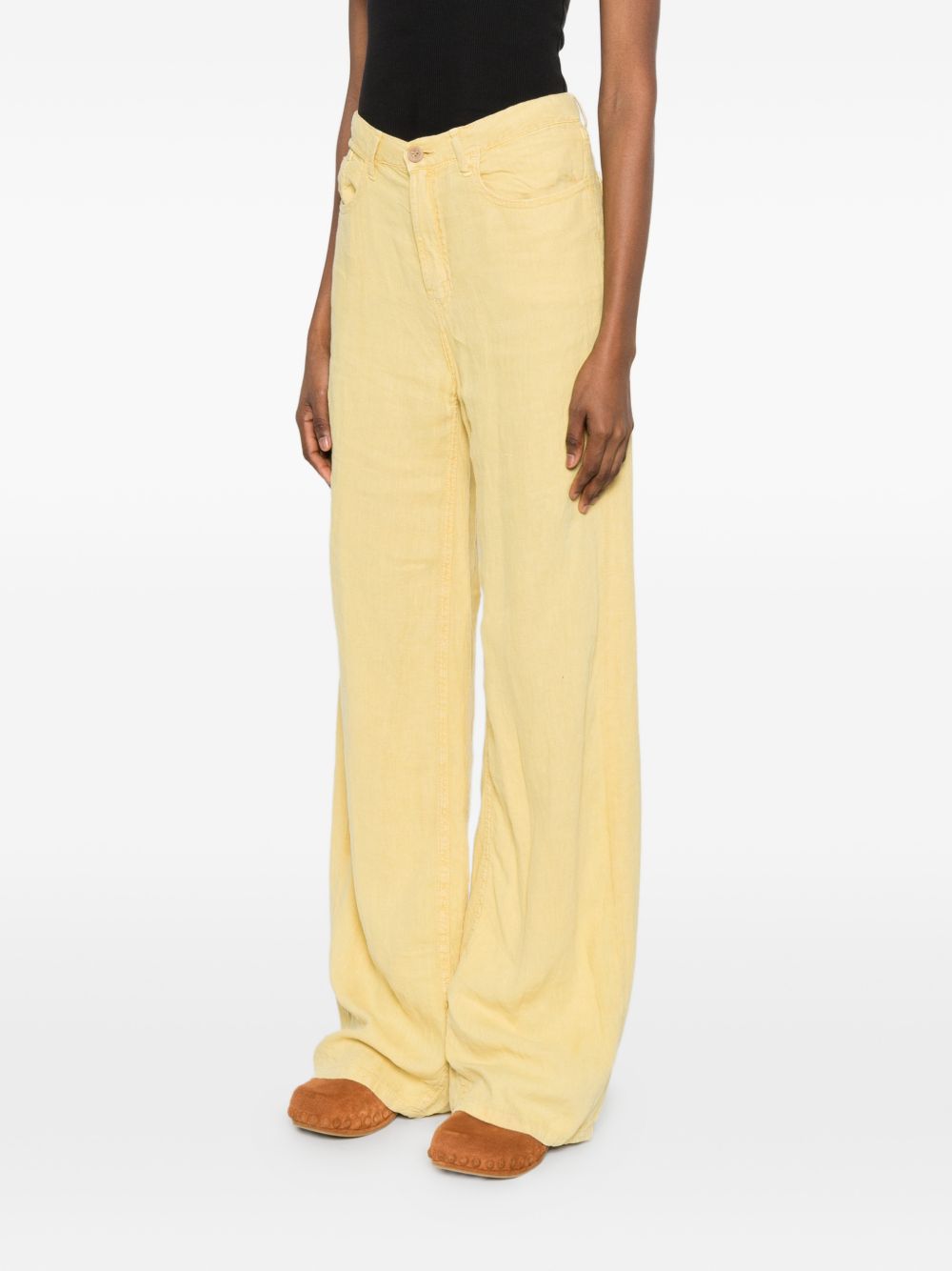 LOIS Jeans gialli a gamba larga