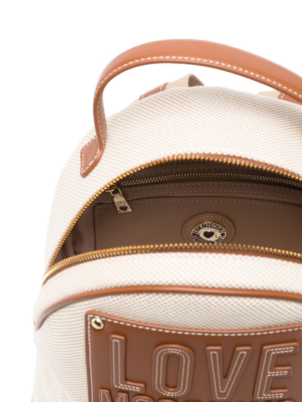 LOVE MOSCHINO Zainetto con doppie tasche in ecopelle