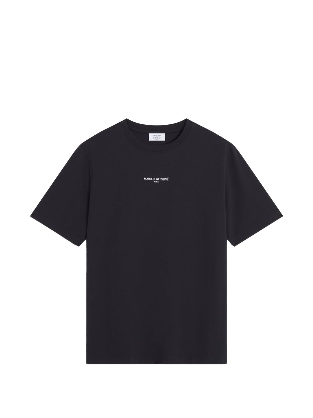 MAISON KITSUNE T-shirt nera con logo