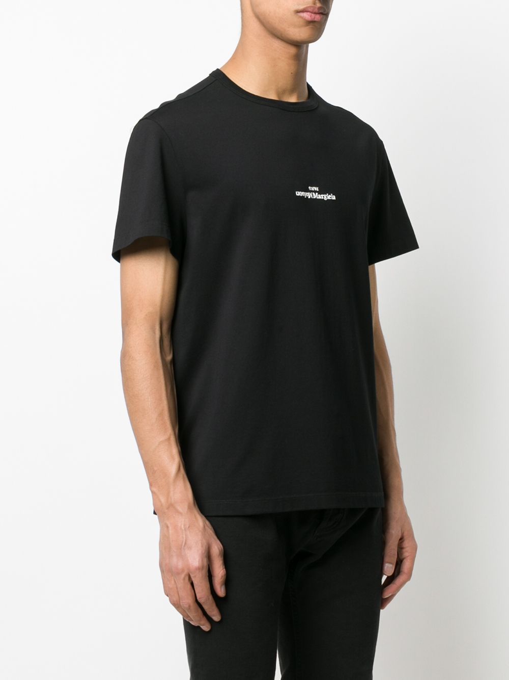 MAISON MARGIELA T-shirt nera in cotone