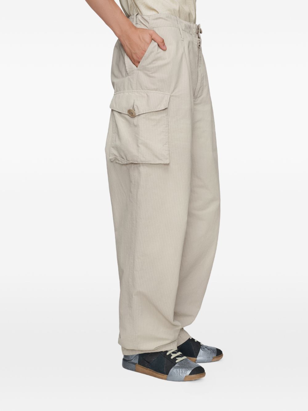 MAISON MARGIELA Pantaloni cargo con coulisse sul fondo