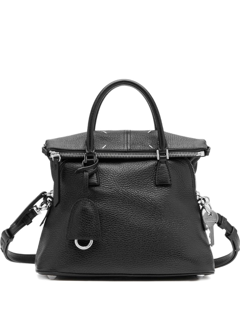 MAISON MARGIELA Borsa nera in pelle di vitello
