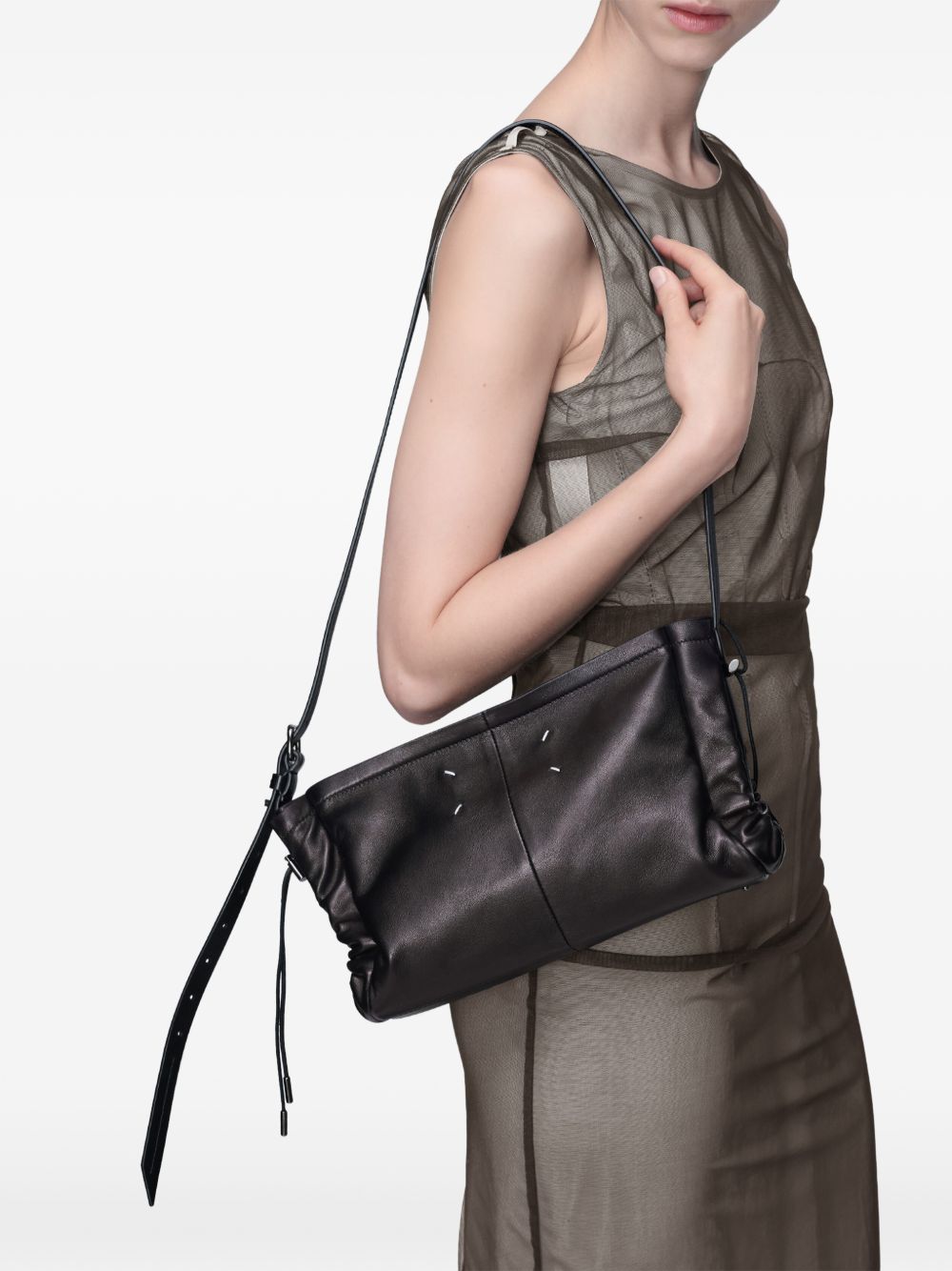 MAISON MARGIELA Borsa nera in pelle