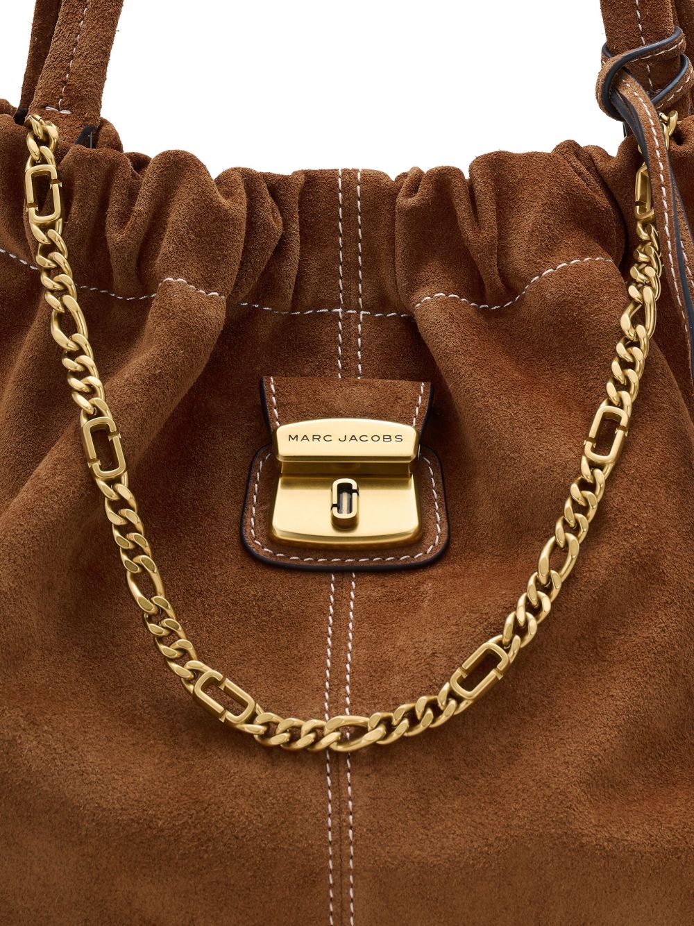 MARC JACOBS Borsa tote 'Cristina' in suede con ciondolo