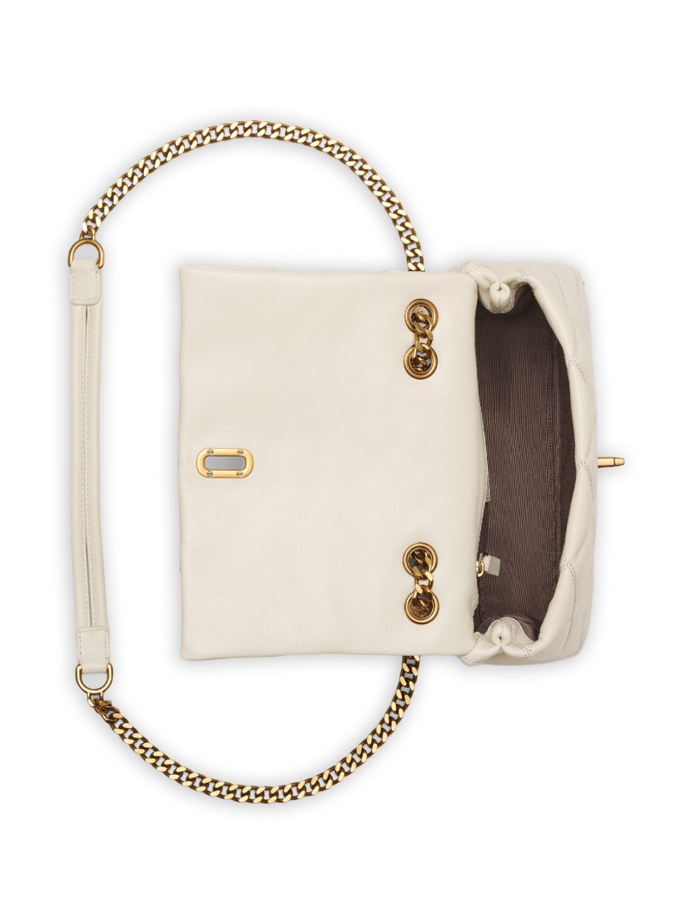 MARC JACOBS Borsa Slim Dual in pelle bianca