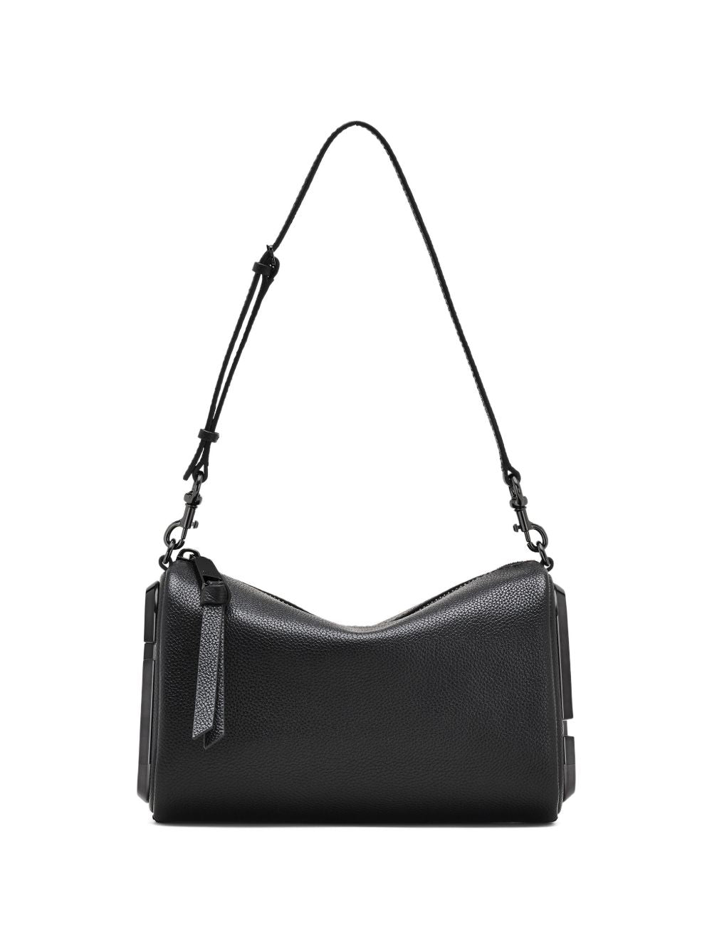 MARC JACOBS Borsa a spalla in pelle bianco sporco con logo laterale