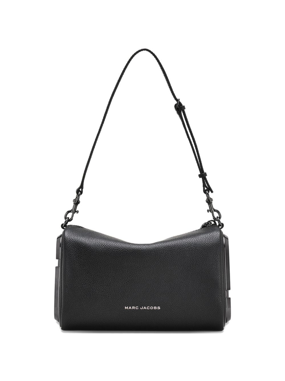 MARC JACOBS Borsa a spalla in pelle bianco sporco con logo laterale