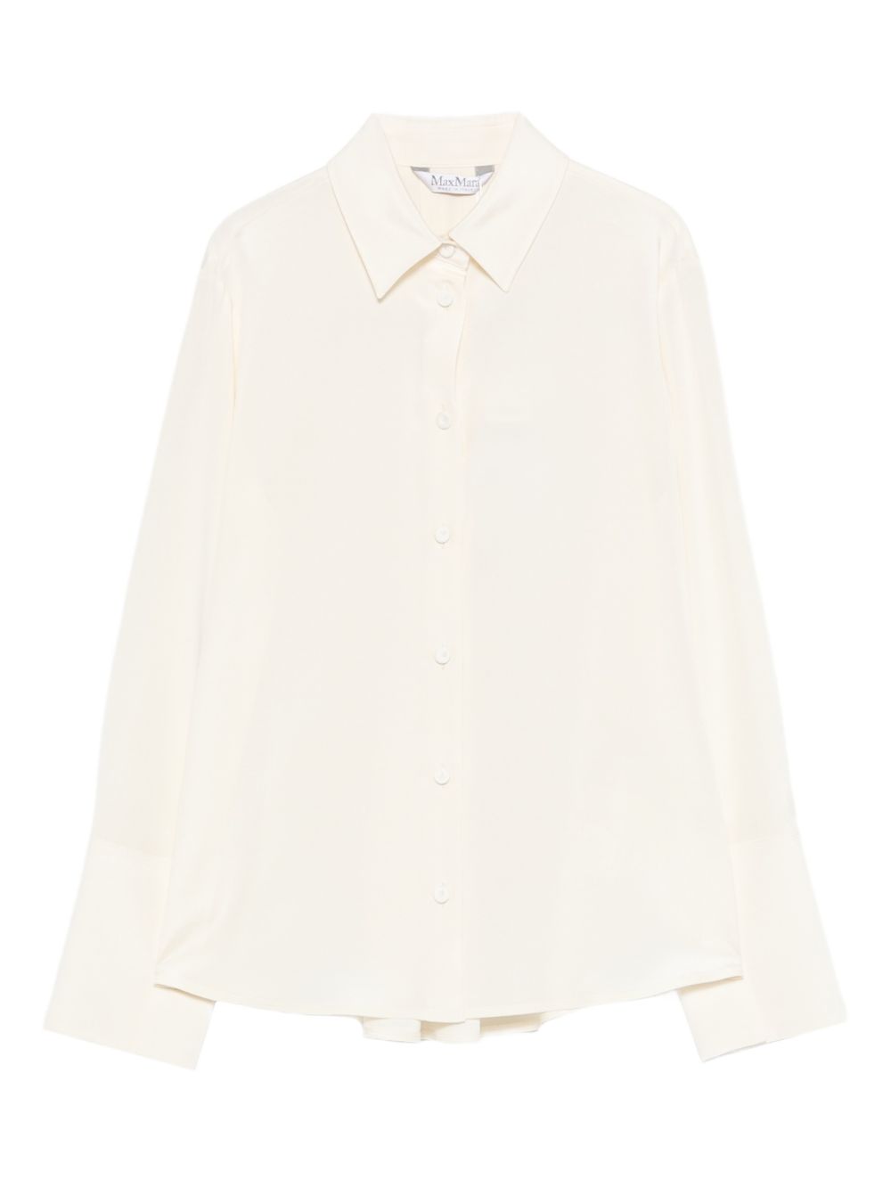 MAX MARA Camicia avorio 'Mxpvoliera' in pura seta