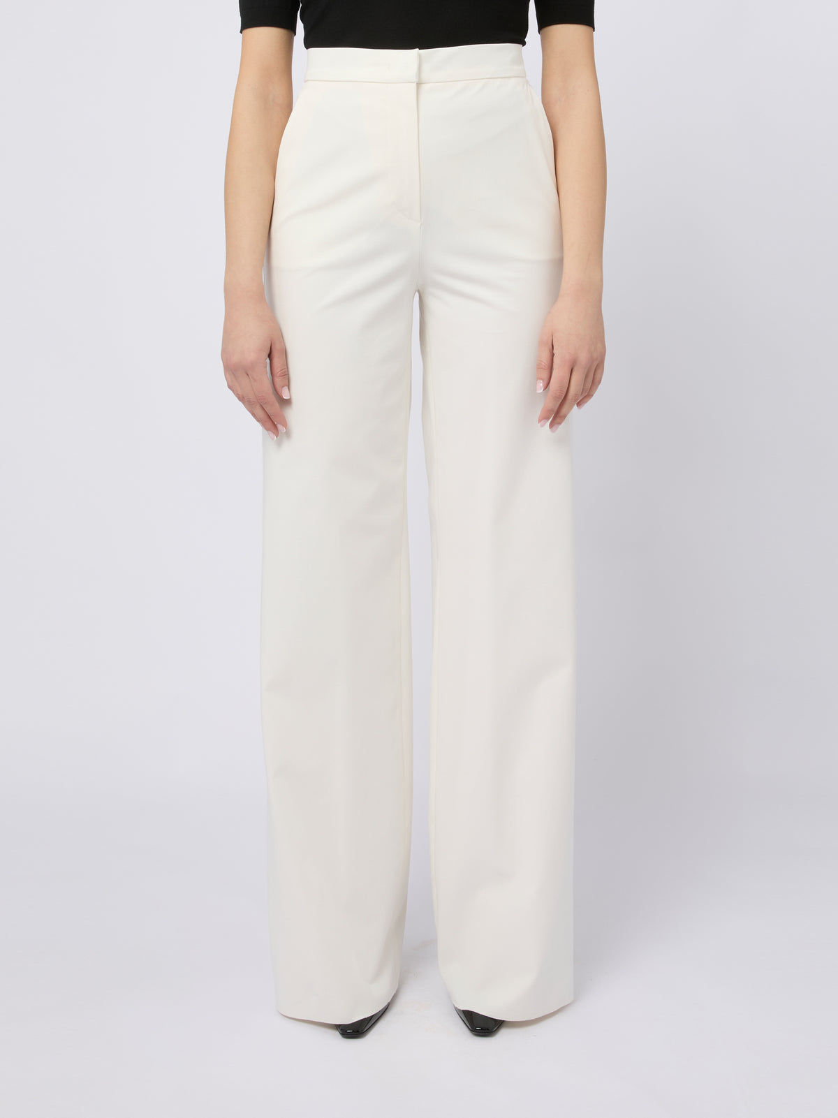MAX MARA Pantaloni lunghi Dentice color bianco